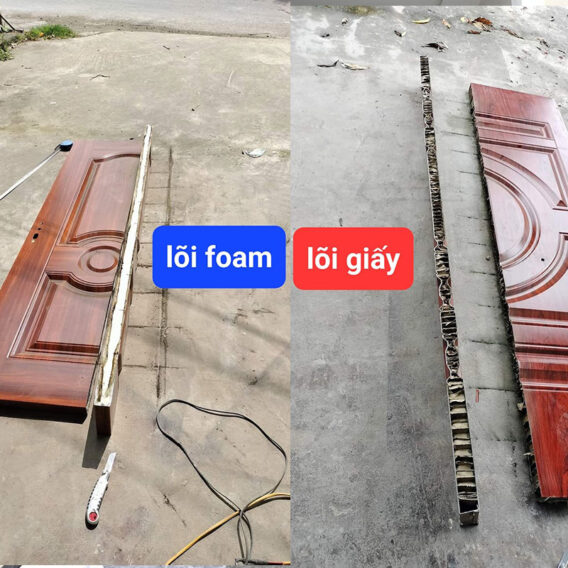 cấu tạo cửa thép vân gỗ thegioicuadep